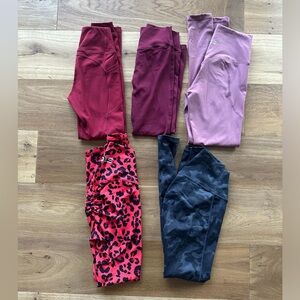Lot of 5 leggings NWOT (all fit like women’s XS)